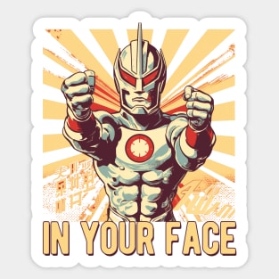 Ultraman Fanart Parody Super Hero Sticker